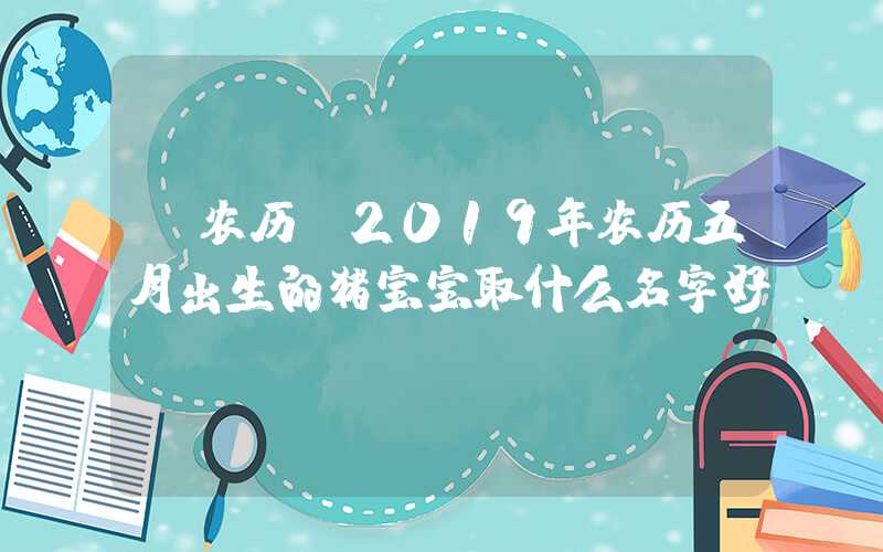 「农历」2019年农历五月出生的猪宝宝取什么名字好？