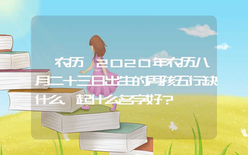「农历」2020年农历八月二十三日出生的男孩五行缺什么，起什么名字好？