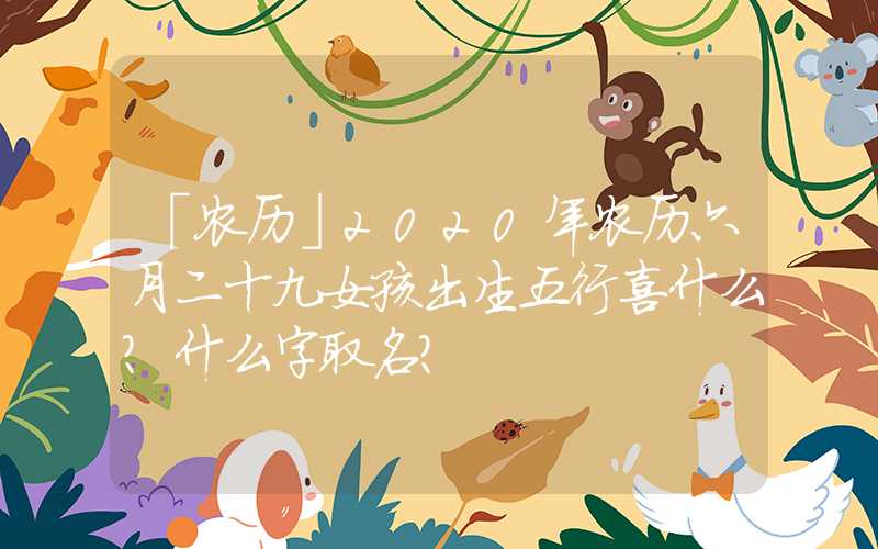 「农历」2020年农历六月二十九女孩出生五行喜什么？什么字取名？
