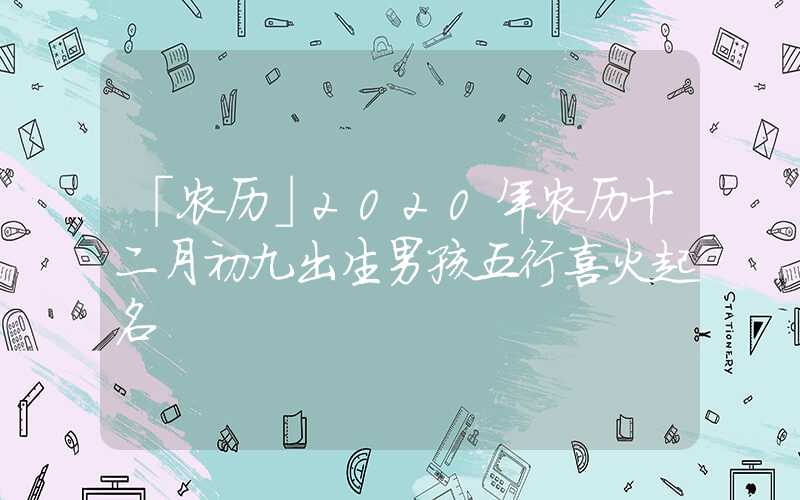 「农历」2020年农历十二月初九出生男孩五行喜火起名