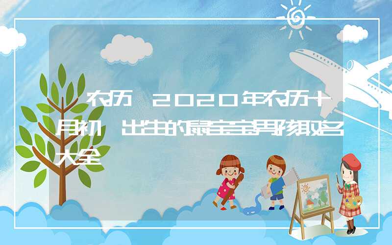 「农历」2020年农历十月初一出生的鼠宝宝男孩取名大全