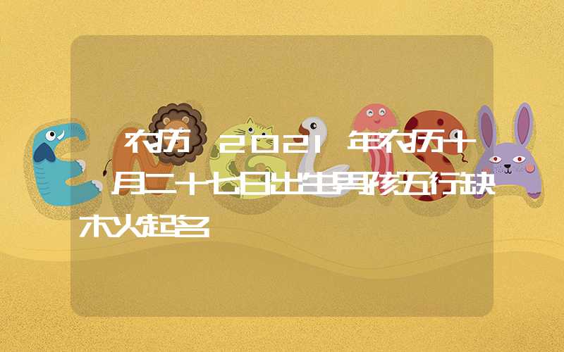 「农历」2021年农历十一月二十七日出生男孩五行缺木火起名
