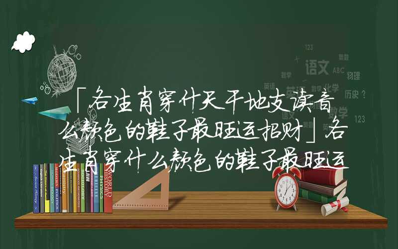 「各生肖穿什天干地支读音么颜色的鞋子最旺运招财」各生肖穿什么颜色的鞋子最旺运招财