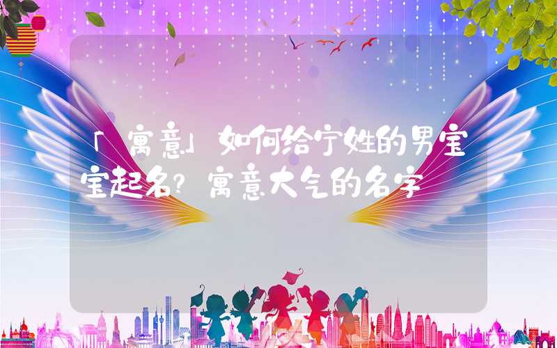 「寓意」如何给宁姓的男宝宝起名？寓意大气的名字