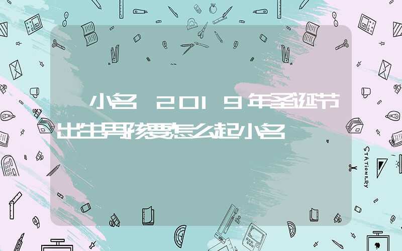 「小名」2019年圣诞节出生男孩要怎么起小名