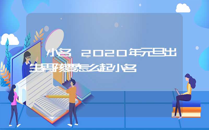 「小名」2020年元旦出生男孩要怎么起小名
