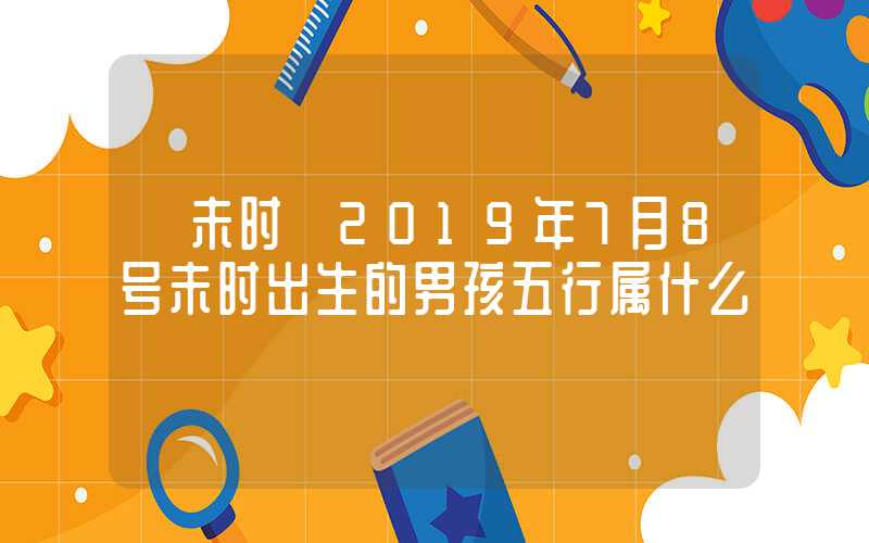 「未时」2019年7月8号未时出生的男孩五行属什么