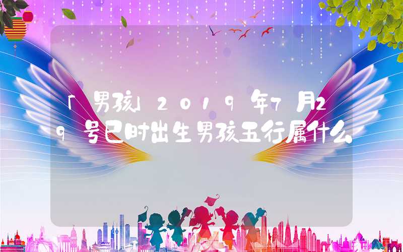 「男孩」2019年7月29号巳时出生男孩五行属什么