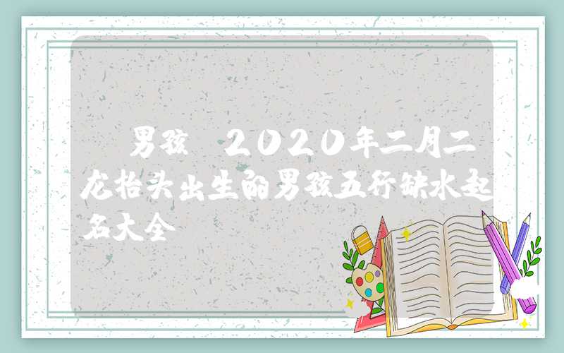 「男孩」2020年二月二龙抬头出生的男孩五行缺水起名大全