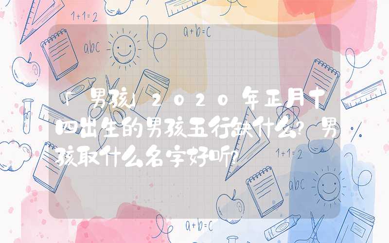 「男孩」2020年正月十四出生的男孩五行缺什么？男孩取什么名字好听？