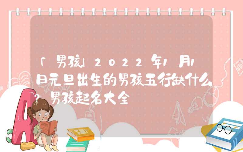 「男孩」2022年1月1日元旦出生的男孩五行缺什么？男孩起名大全