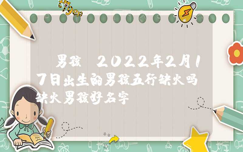 「男孩」2022年2月17日出生的男孩五行缺火吗？缺火男孩好名字