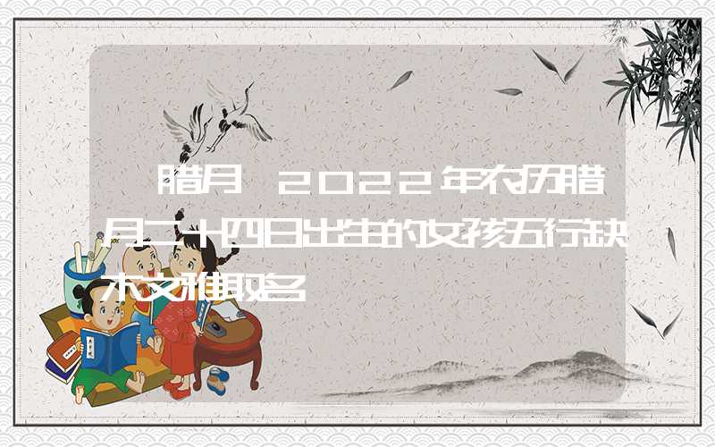 「腊月」2022年农历腊月二十四日出生的女孩五行缺木文雅取名