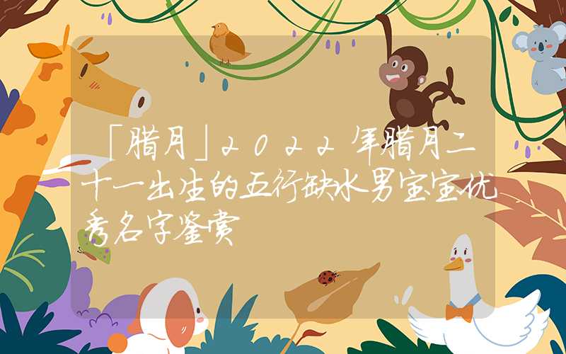 「腊月」2022年腊月二十一出生的五行缺水男宝宝优秀名字鉴赏
