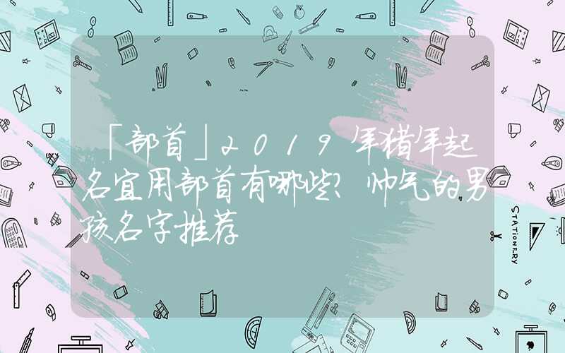 「部首」2019年猪年起名宜用部首有哪些？帅气的男孩名字推荐