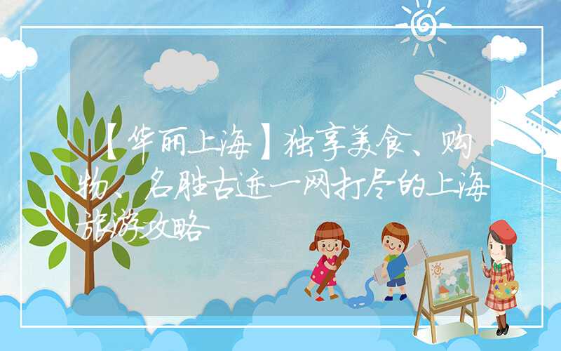 【华丽上海】独享美食、购物、名胜古迹一网打尽的上海旅游攻略