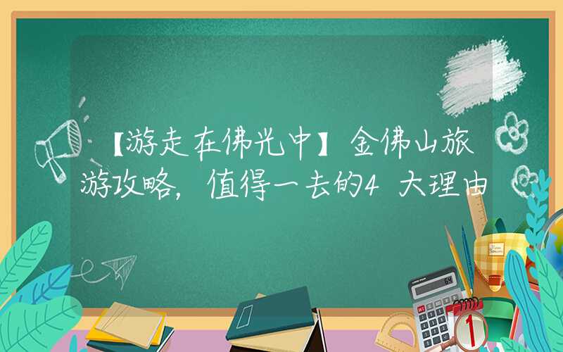 【游走在佛光中】金佛山旅游攻略，值得一去的4大理由