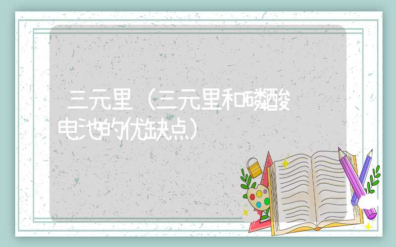 三元里（三元里和磷酸铁锂电池的优缺点）