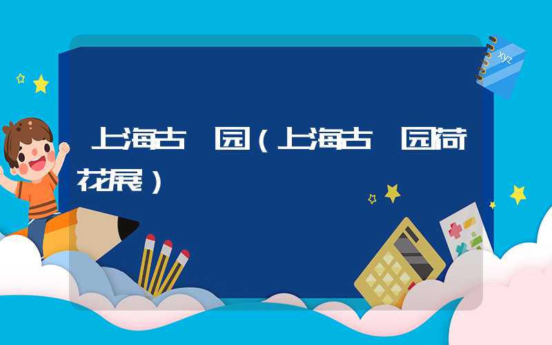 上海古漪园（上海古漪园荷花展）