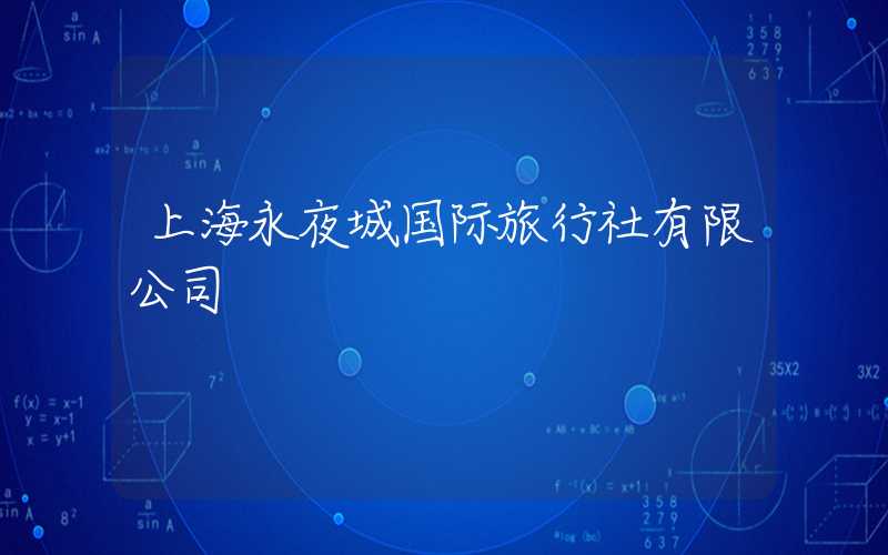 上海永夜城国际旅行社有限公司