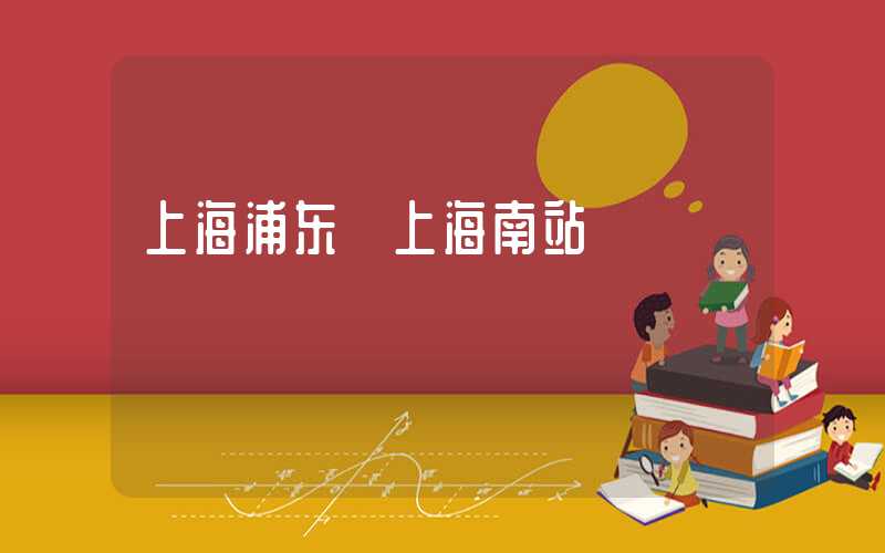 上海浦东 上海南站