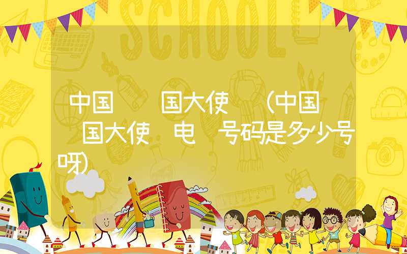 中国驻韩国大使馆（中国驻韩国大使馆电话号码是多少号呀）