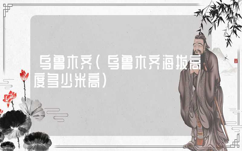 乌鲁木齐（乌鲁木齐海拔高度多少米高）