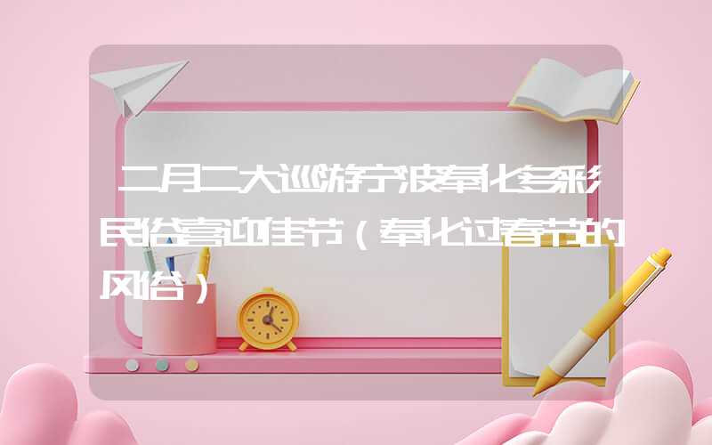 二月二大巡游宁波奉化多彩民俗喜迎佳节（奉化过春节的风俗）