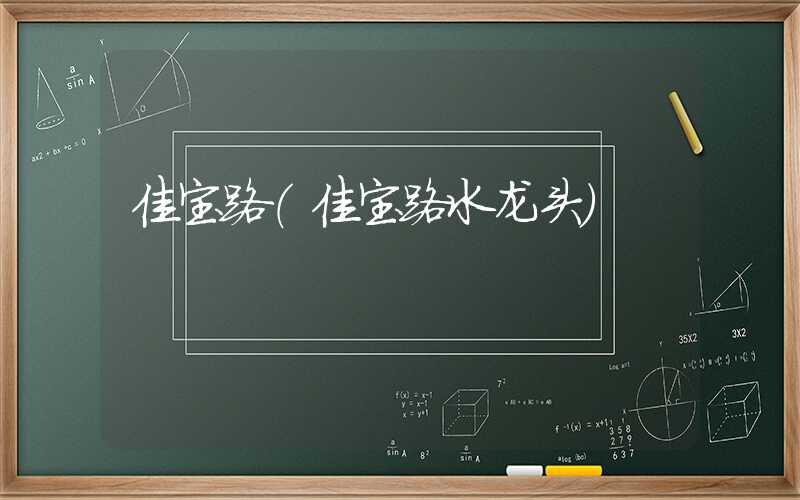 佳宝路(佳宝路水龙头)
