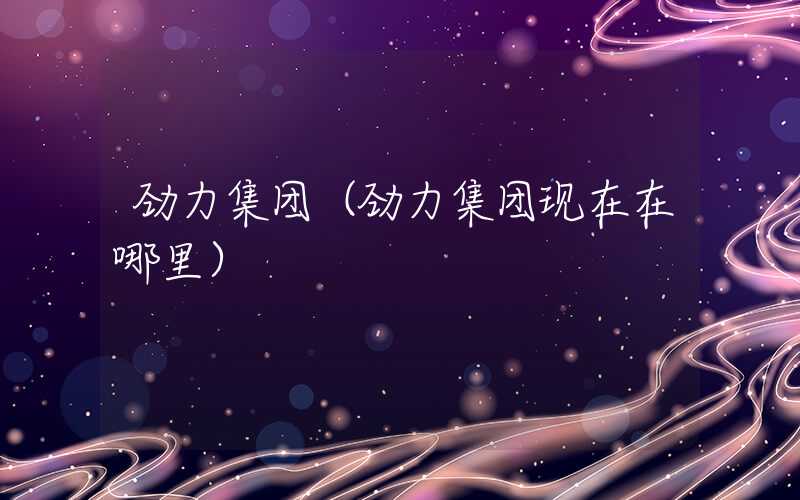 劲力集团（劲力集团现在在哪里）