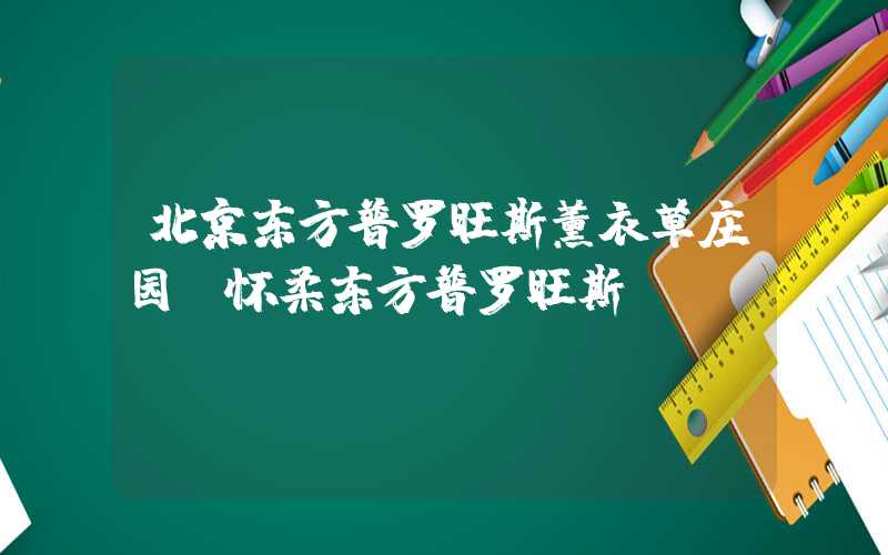 北京东方普罗旺斯薰衣草庄园（怀柔东方普罗旺斯）