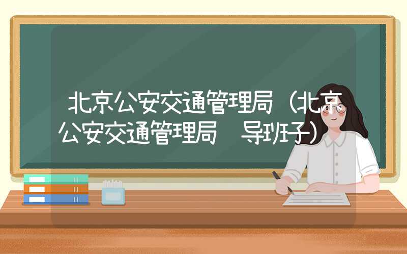 北京公安交通管理局（北京公安交通管理局领导班子）