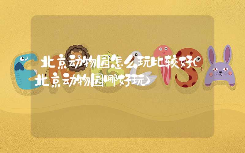 北京动物园怎么玩比较好（北京动物园哪好玩）