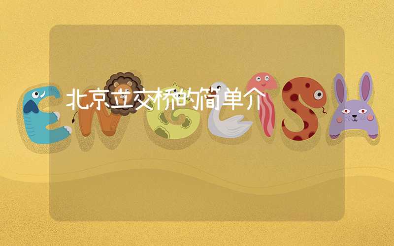 北京立交桥的简单介绍