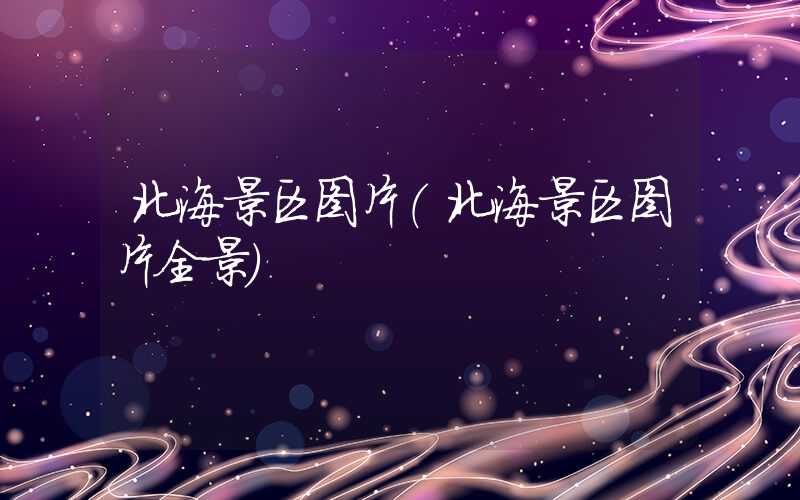 北海景区图片（北海景区图片全景）