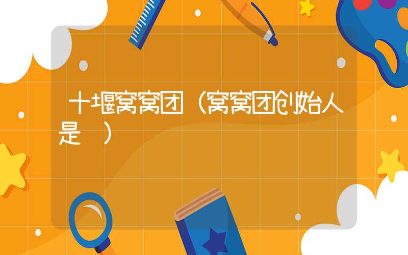 十堰窝窝团（窝窝团创始人是谁）