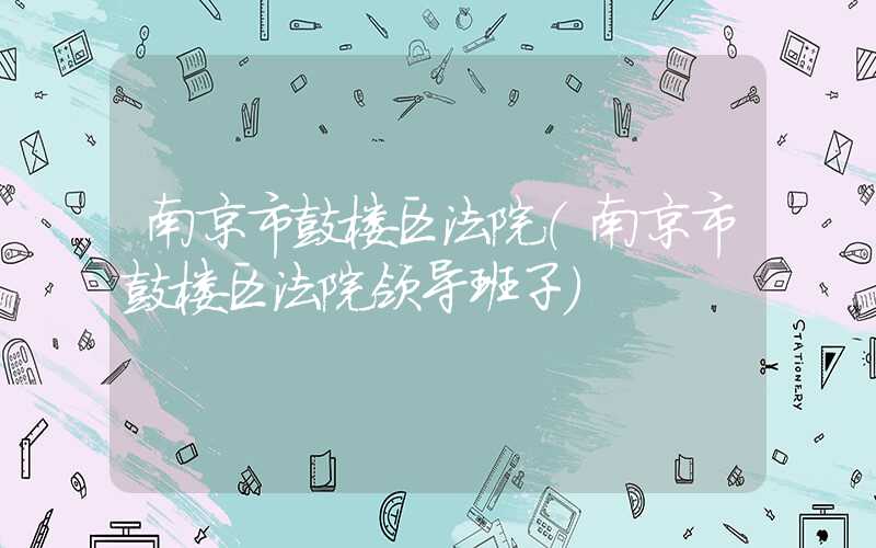 南京市鼓楼区法院(南京市鼓楼区法院领导班子)