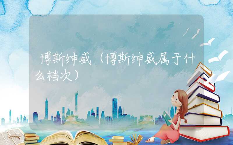 博斯绅威(博斯绅威属于什么档次)