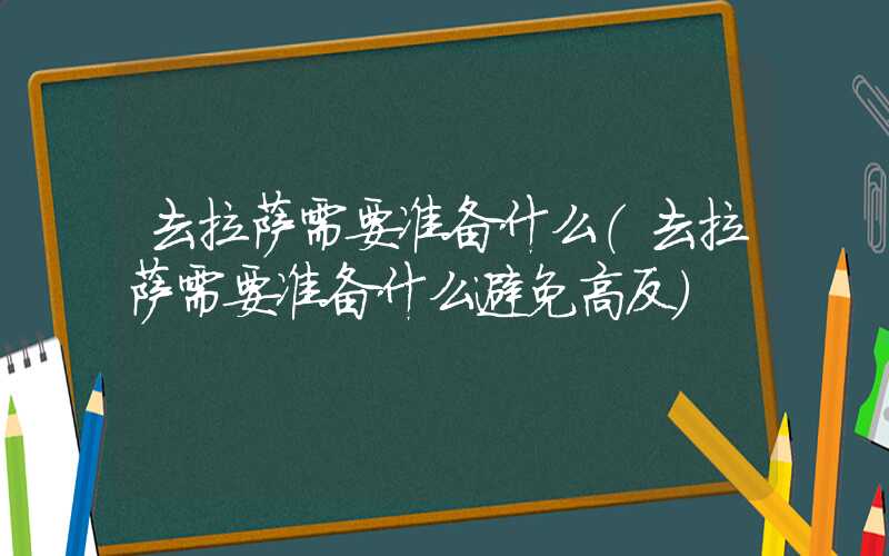 去拉萨需要准备什么（去拉萨需要准备什么避免高反）
