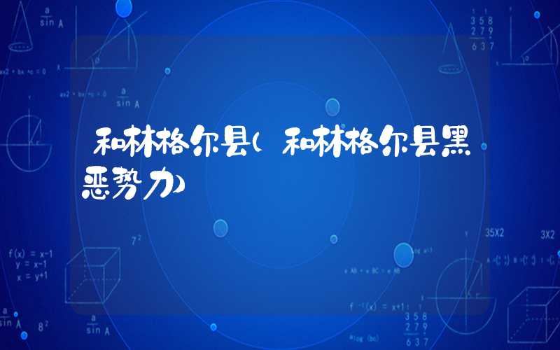 和林格尔县（和林格尔县黑恶势力）