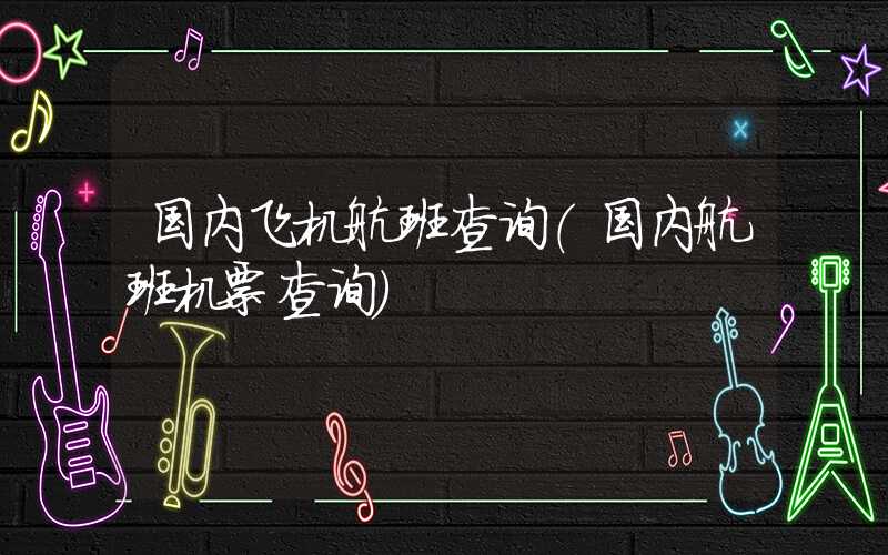 国内飞机航班查询(国内航班机票查询)