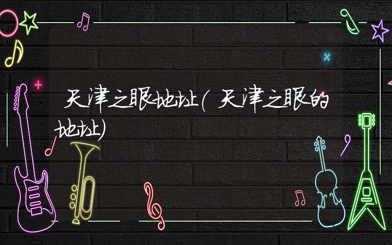 天津之眼地址(天津之眼的地址)