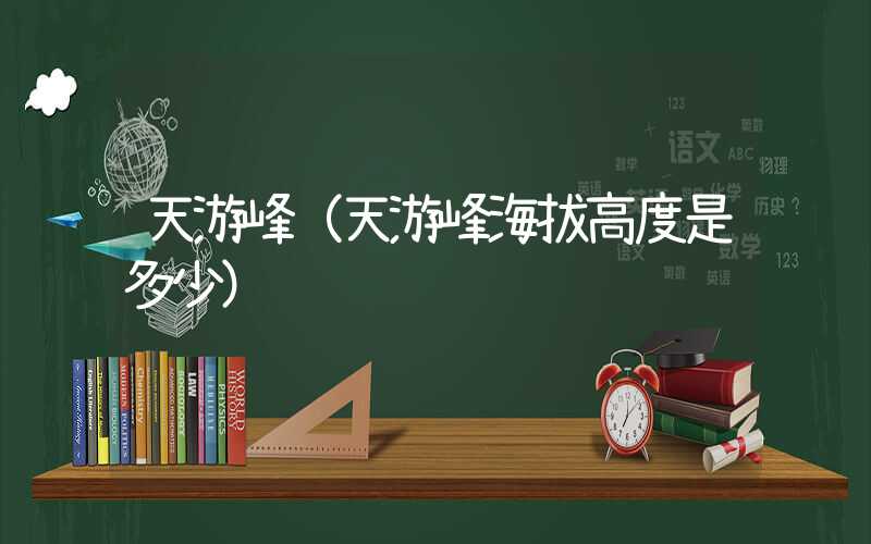 天游峰（天游峰海拔高度是多少）