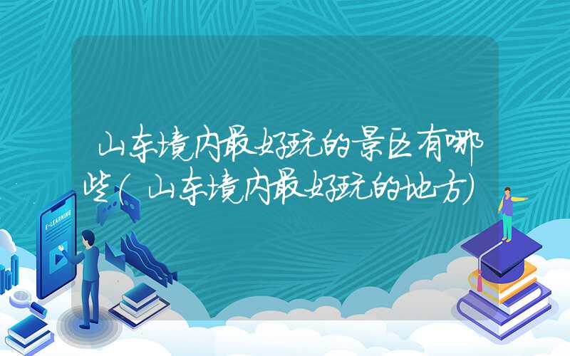 山东境内最好玩的景区有哪些（山东境内最好玩的地方）