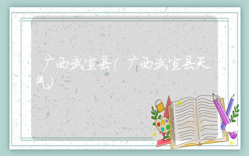 广西武宣县（广西武宣县天气）