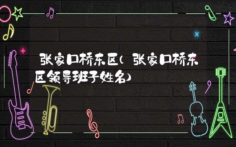 张家口桥东区（张家口桥东区领导班子姓名）