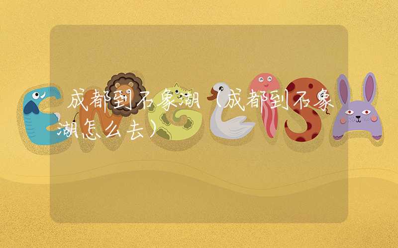 成都到石象湖（成都到石象湖怎么去）