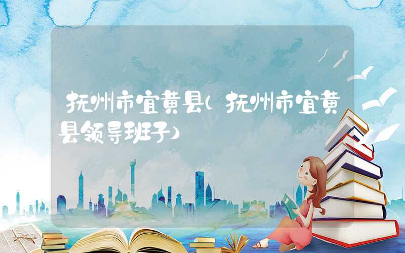 抚州市宜黄县（抚州市宜黄县领导班子）