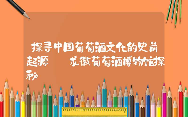 探寻中国葡萄酒文化的史前起源——龙徽葡萄酒博物馆探秘