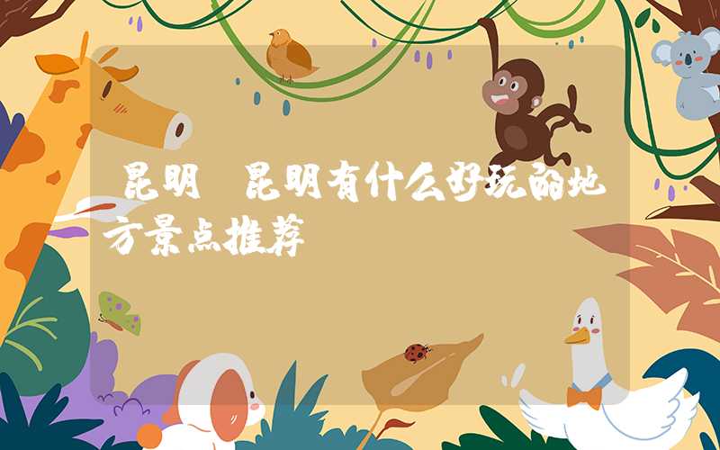 昆明（昆明有什么好玩的地方景点推荐）